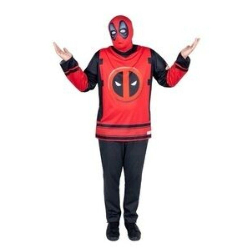 Marvel Deadpool Adult Hockey Jersey Costume Top S/M New No Mask C163